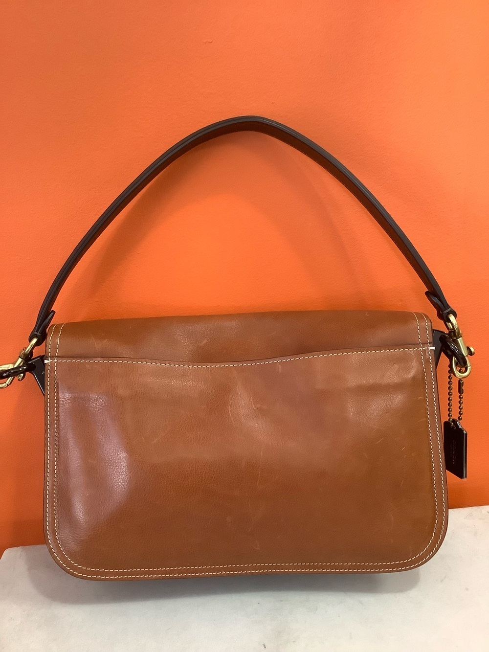 Cognac Coach Handbag - Picture 7 of 15